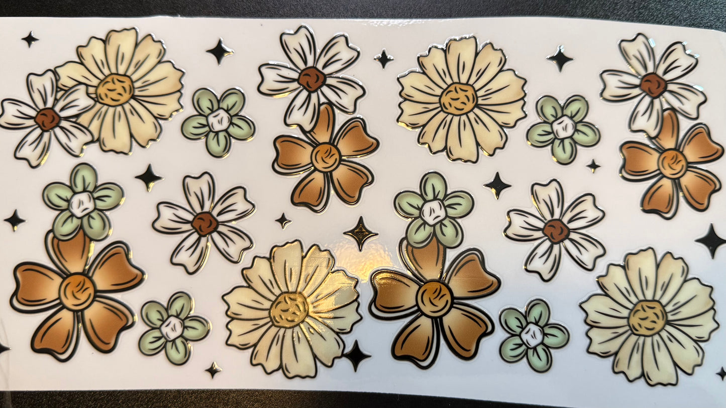 Green & White Flowers