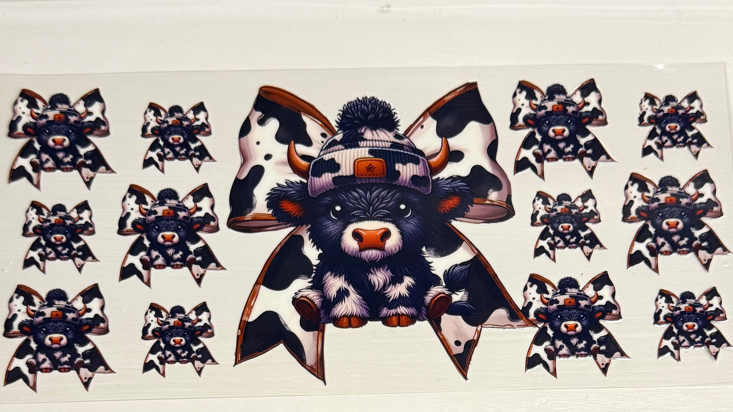 Highland Cow & Bows 2