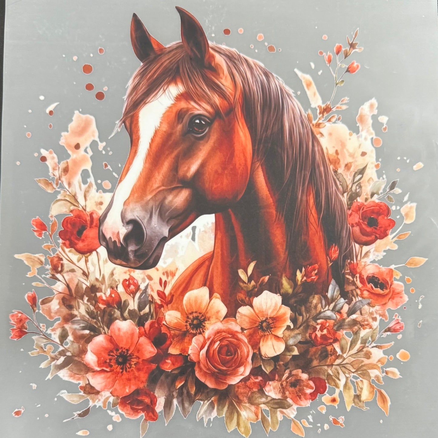 Horse w/Flowers