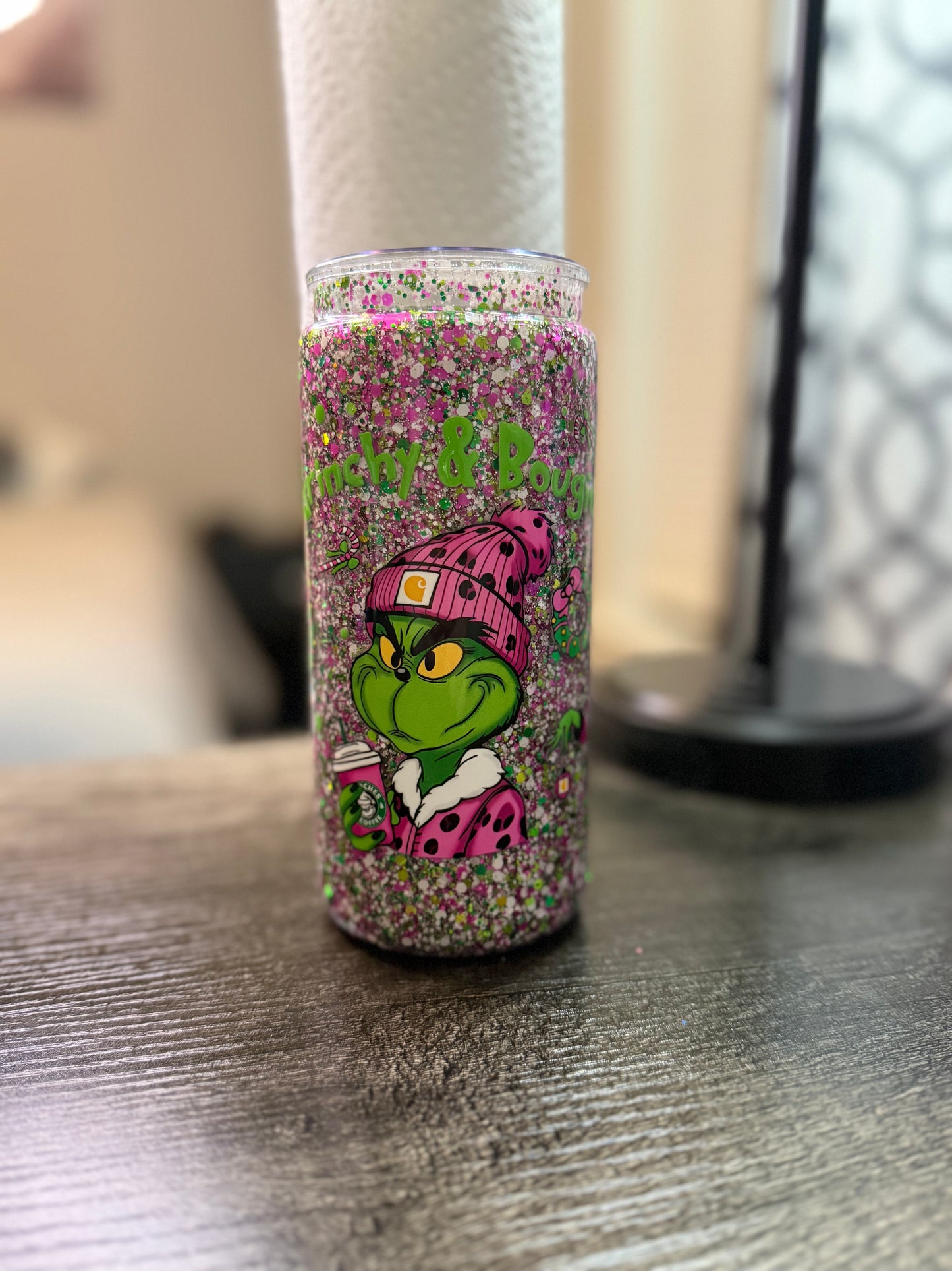 Pre-made 20oz Acrylic/ Grinchy & Bougie