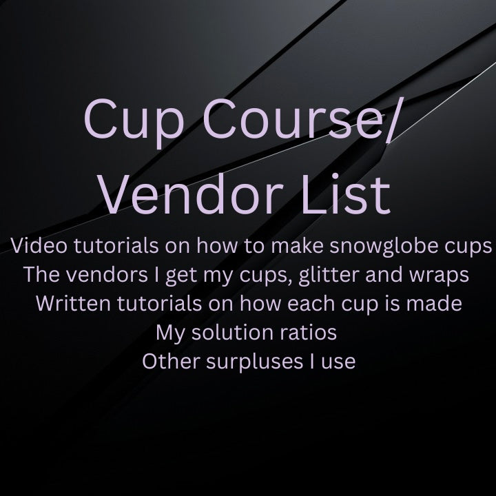 Cup Course/ Vendors list
