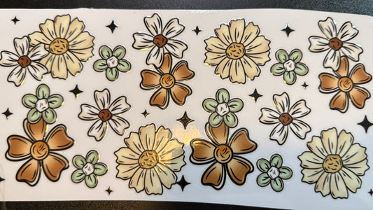 Green & White Flowers