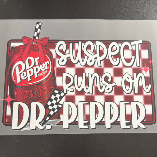 Suspect Runs on Dr Pepper