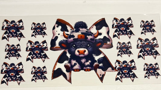 Highland Cow & Bows 2