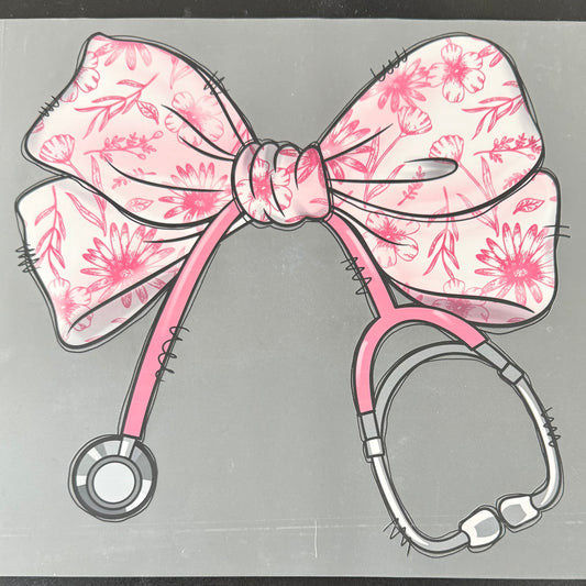 Stethoscope/Pink w/ Flowers