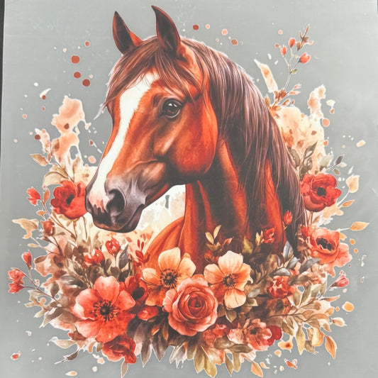 Horse w/Flowers