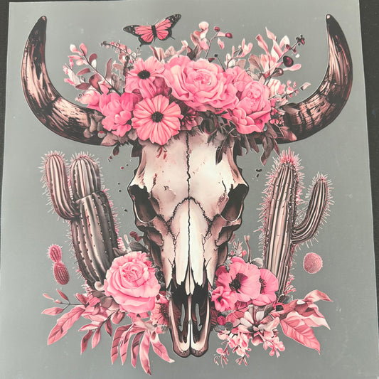 Skull + Flowers