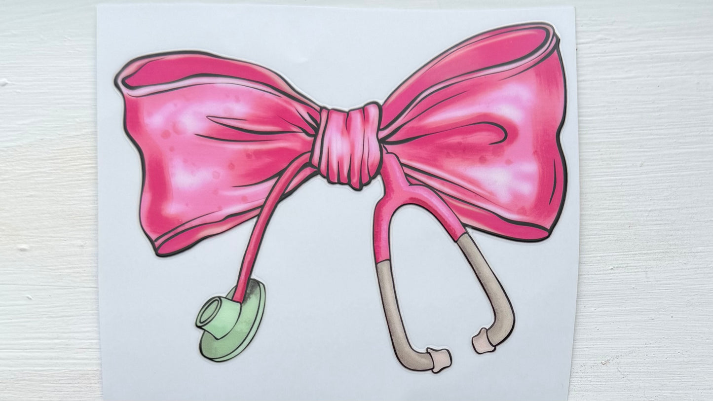Bow/ Stethoscope Decal