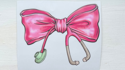 Bow/ Stethoscope Decal
