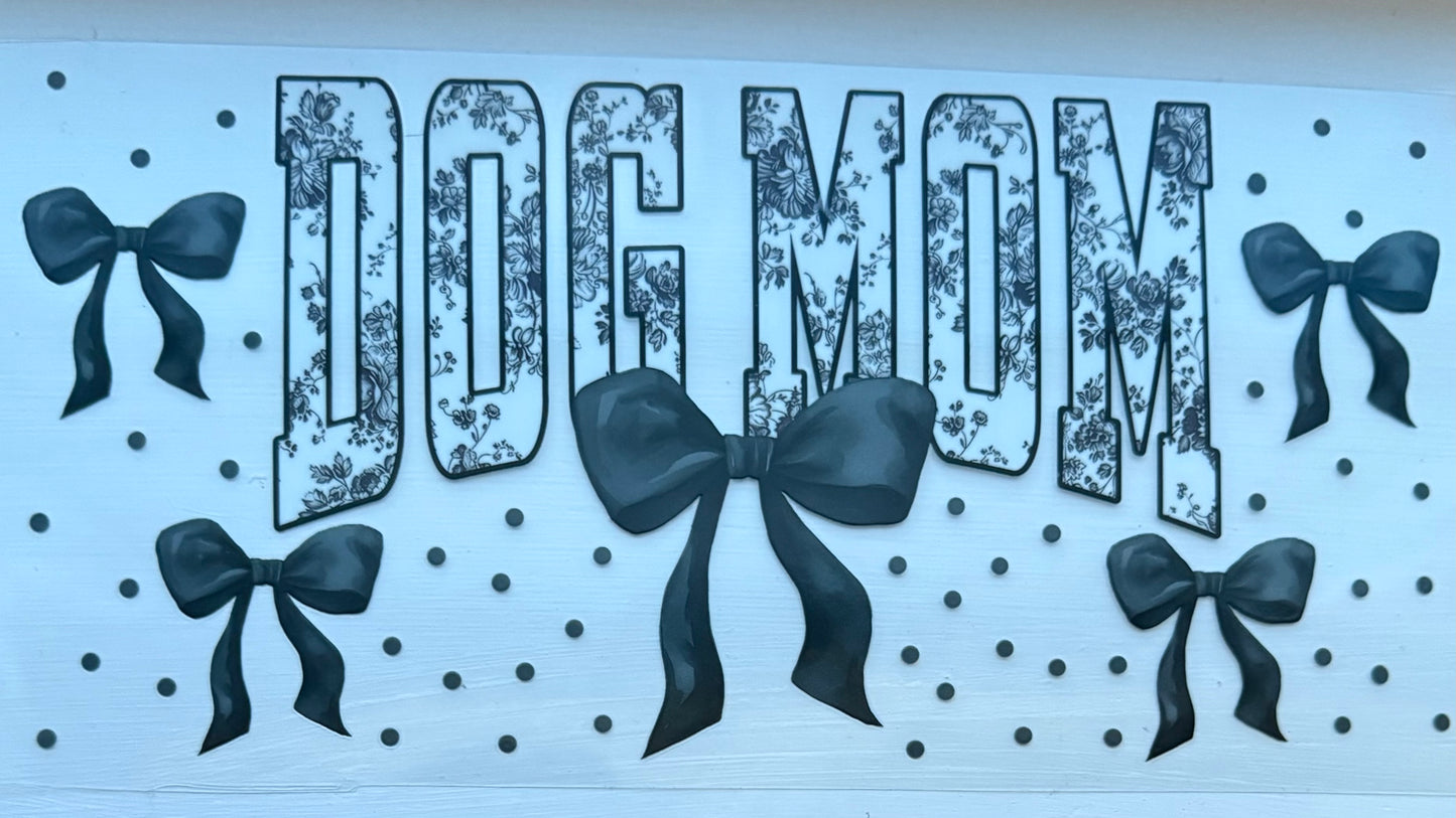 Bow Dog Mom/Black