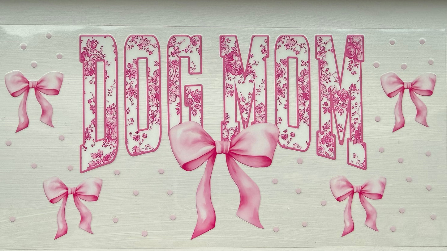 Dog Mom Bows/Pink
