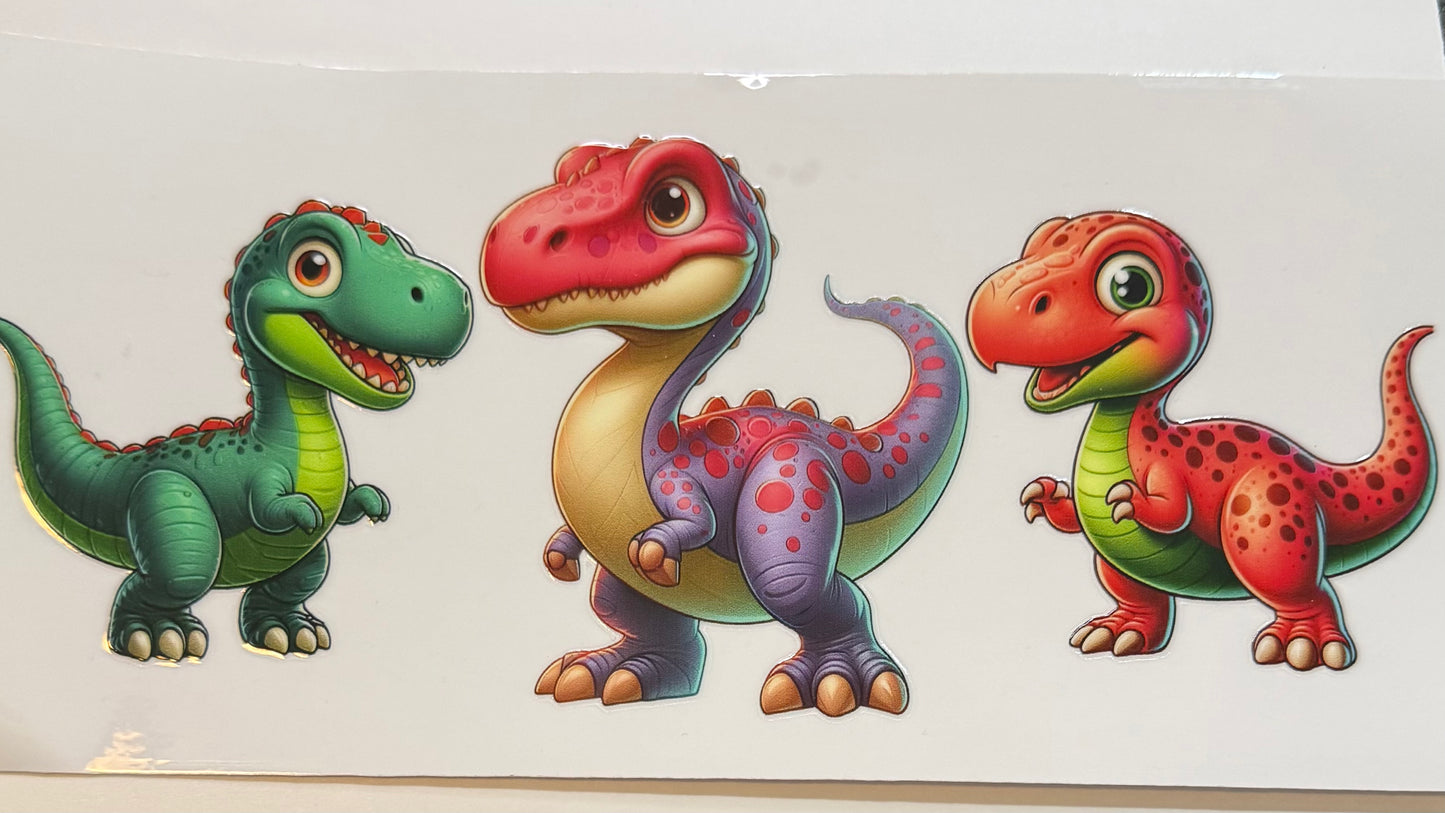 Dino/Orange, Green & Purple