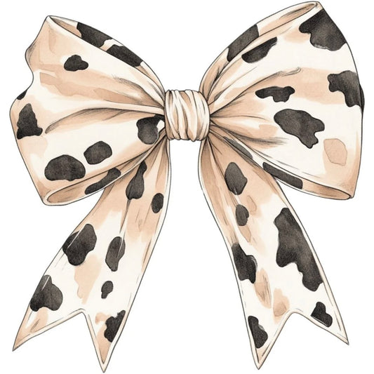 Bow/ Cow Print